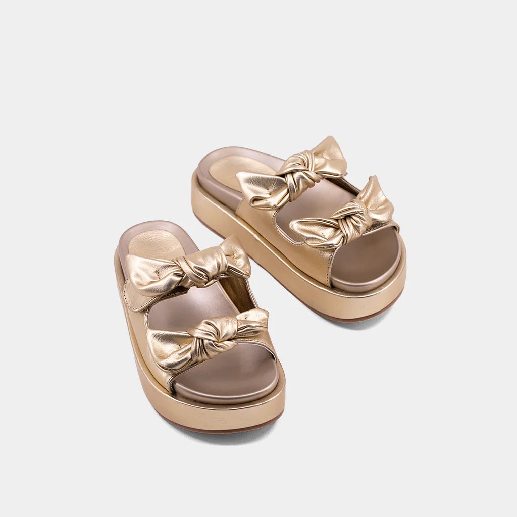 Kiki Mini - Gold Girls Shoes Shu Shop