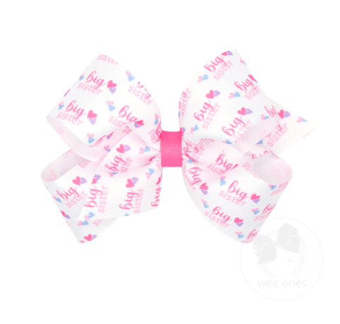 King Grosgrain Big Sister Bow Kids Hair Accessories Wee Ones