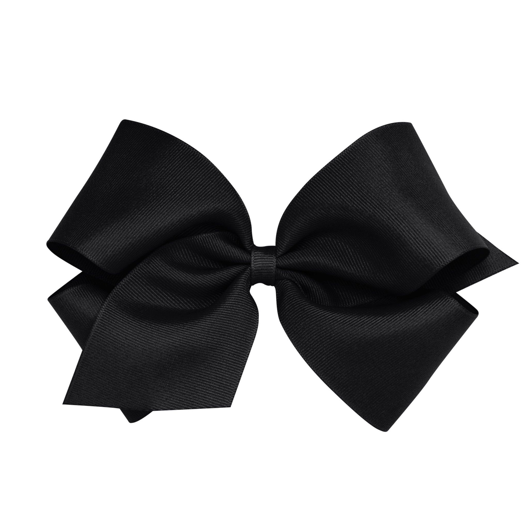 King Grosgrain Bow - Black Kids Hair Accessories Wee Ones