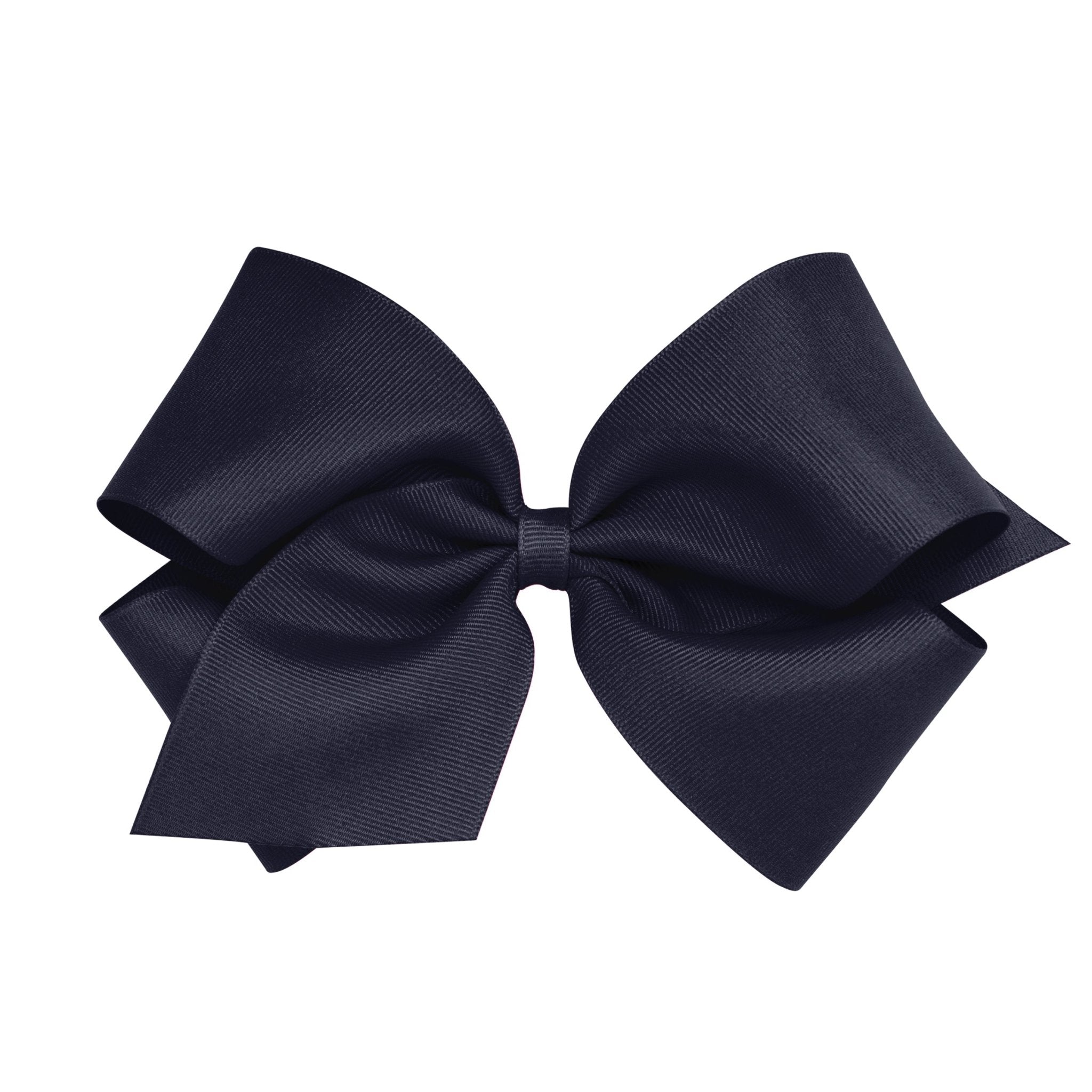 King Grosgrain Bow - Navy Kids Hair Accessories Wee Ones