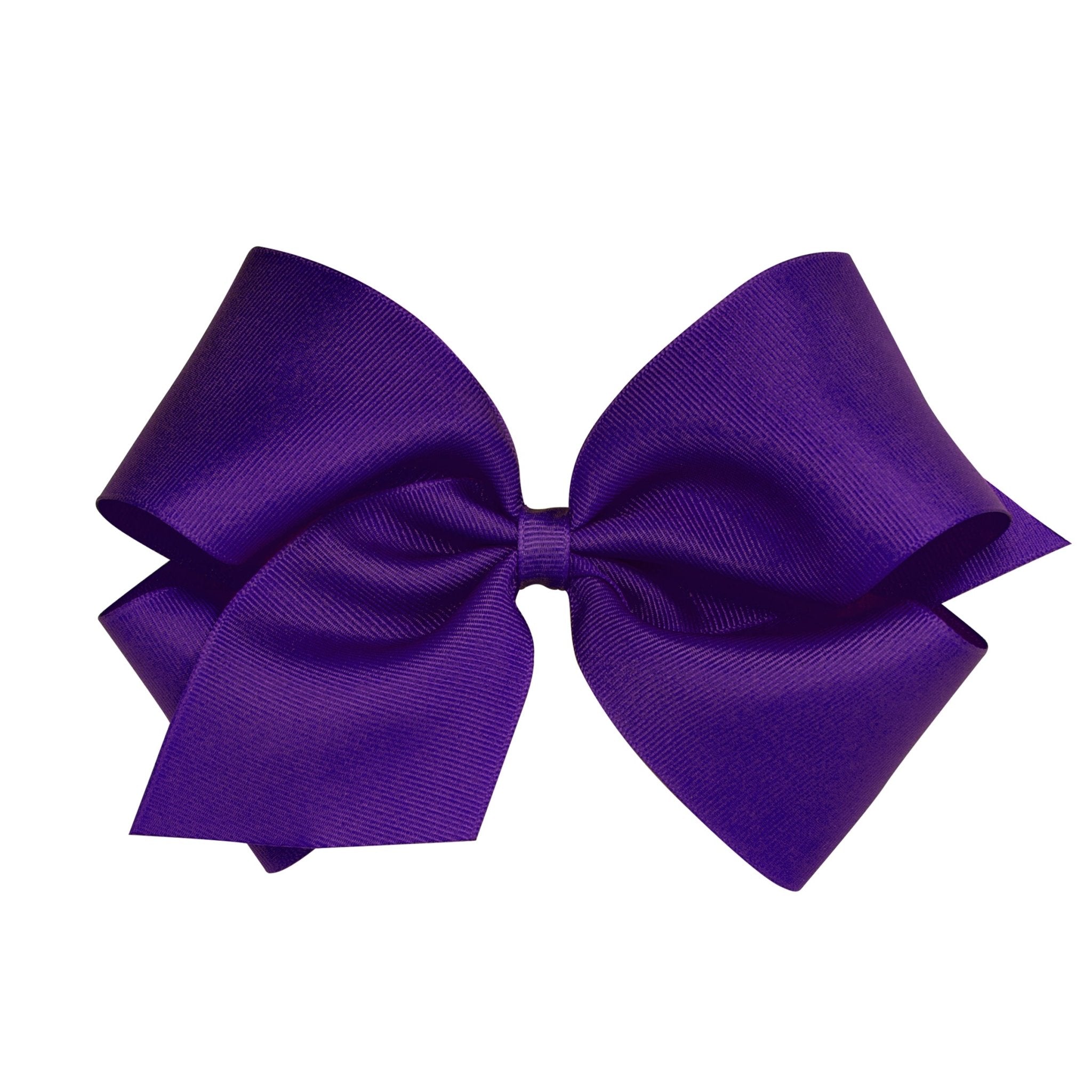 King Grosgrain Bow - Purple Kids Hair Accessories Wee Ones