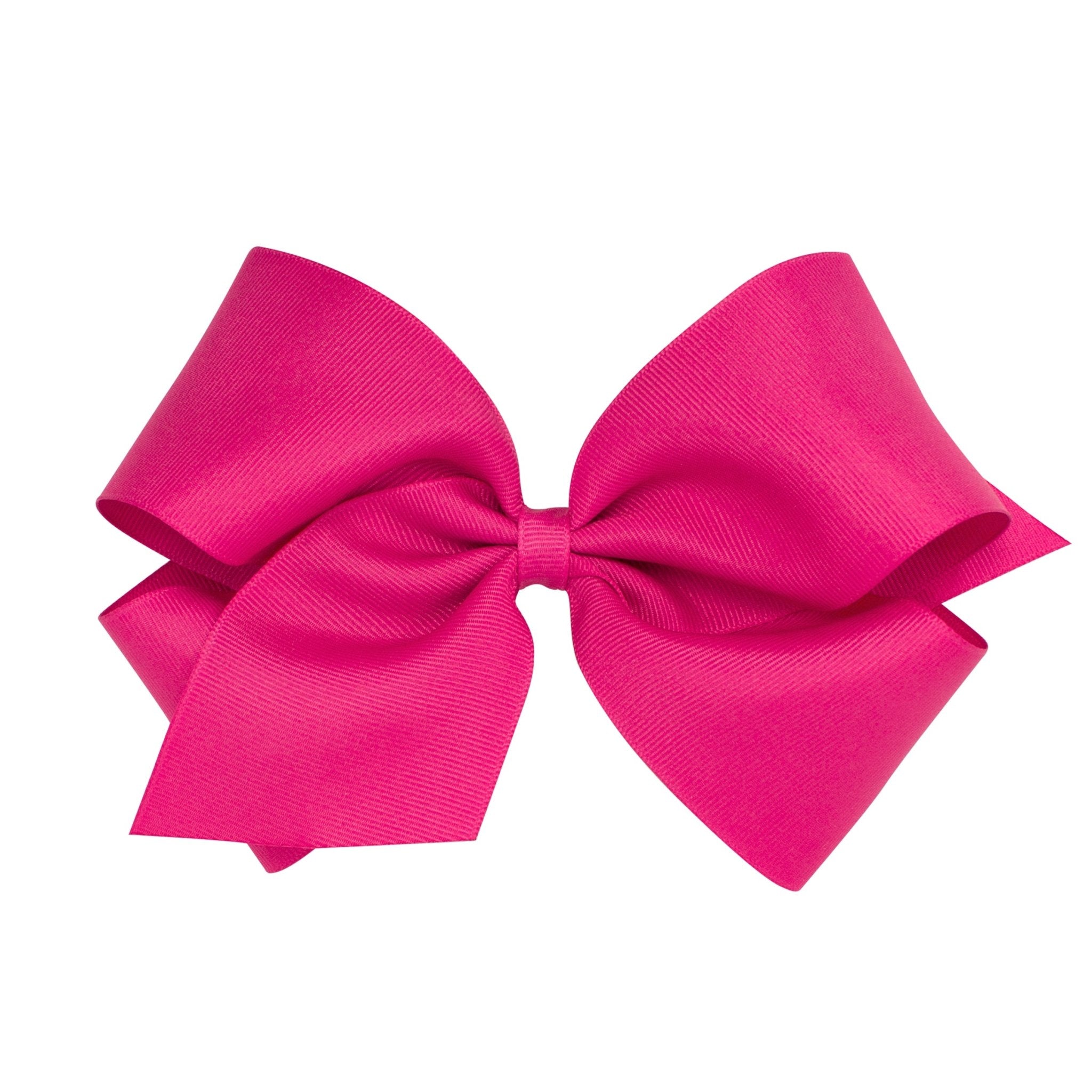 King Grosgrain Bow - Shocking Pink Kids Hair Accessories Wee Ones