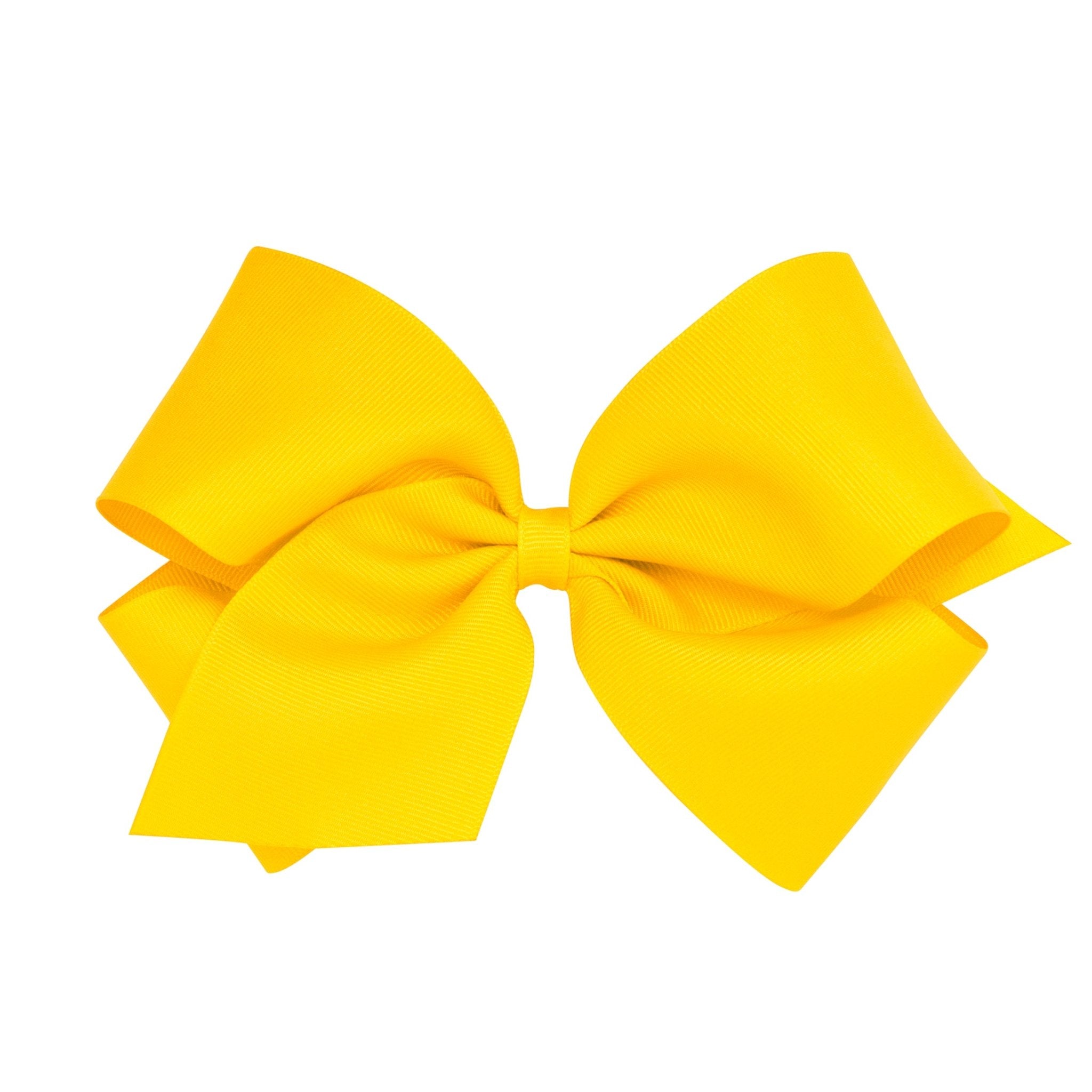 King Grosgrain Bow - Yellow Kids Hair Accessories Wee Ones