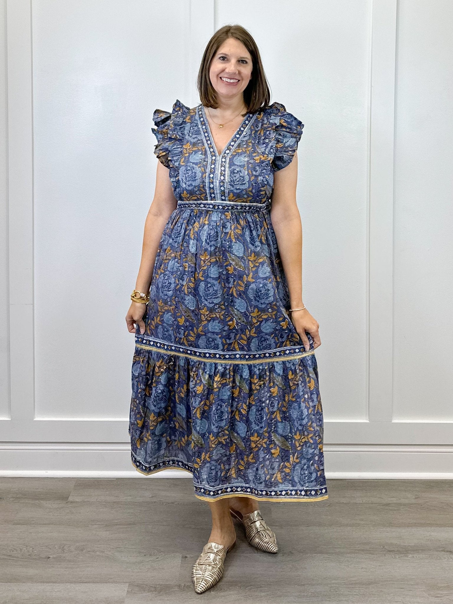 Kira Dress- Moonlit Petal Long Dresses Clara the Label