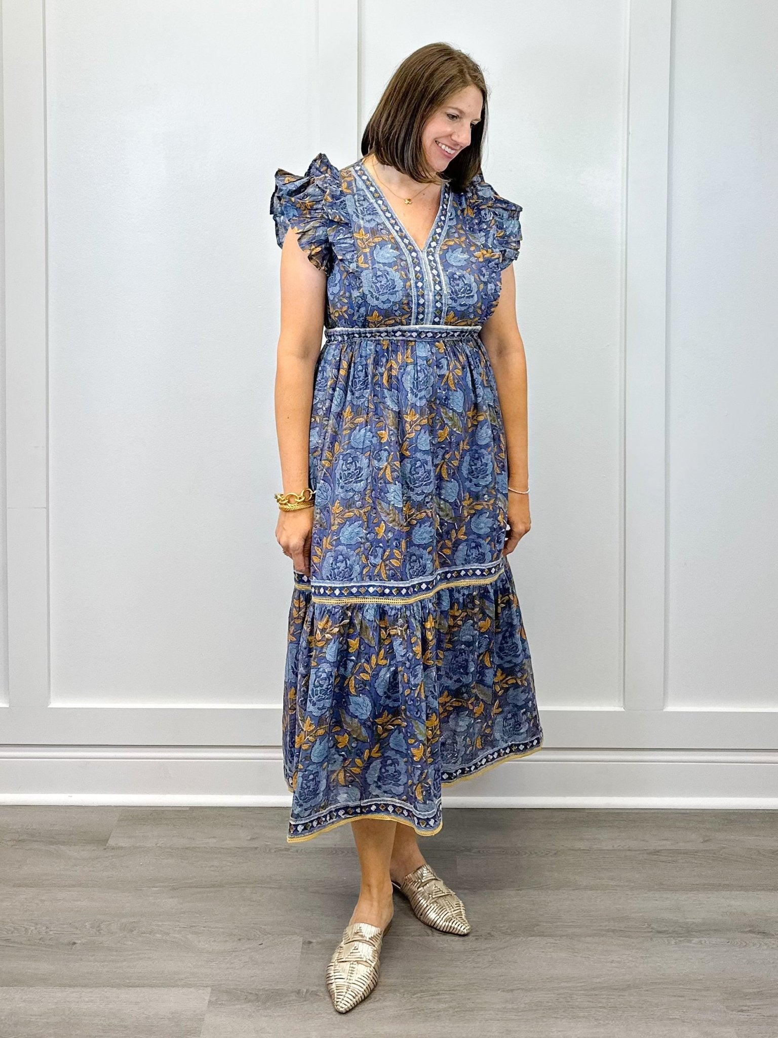 Kira Dress- Moonlit Petal Long Dresses Clara the Label