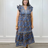 Kira Dress- Moonlit Petal Long Dresses Clara the Label