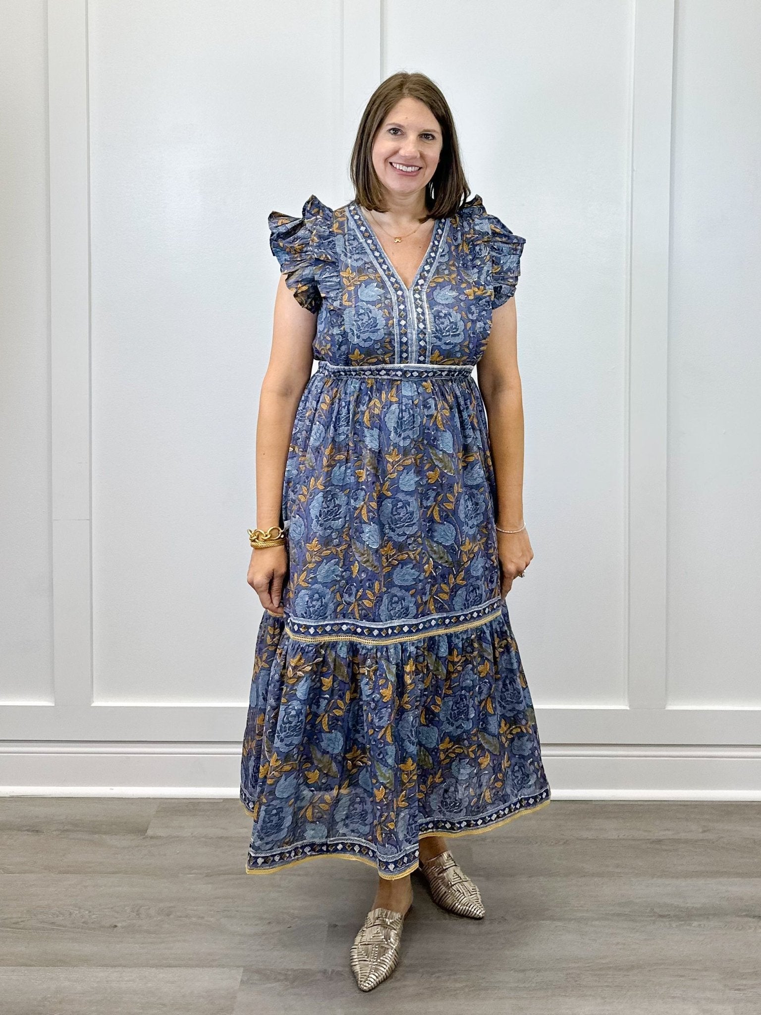 Kira Dress- Moonlit Petal Long Dresses Clara the Label