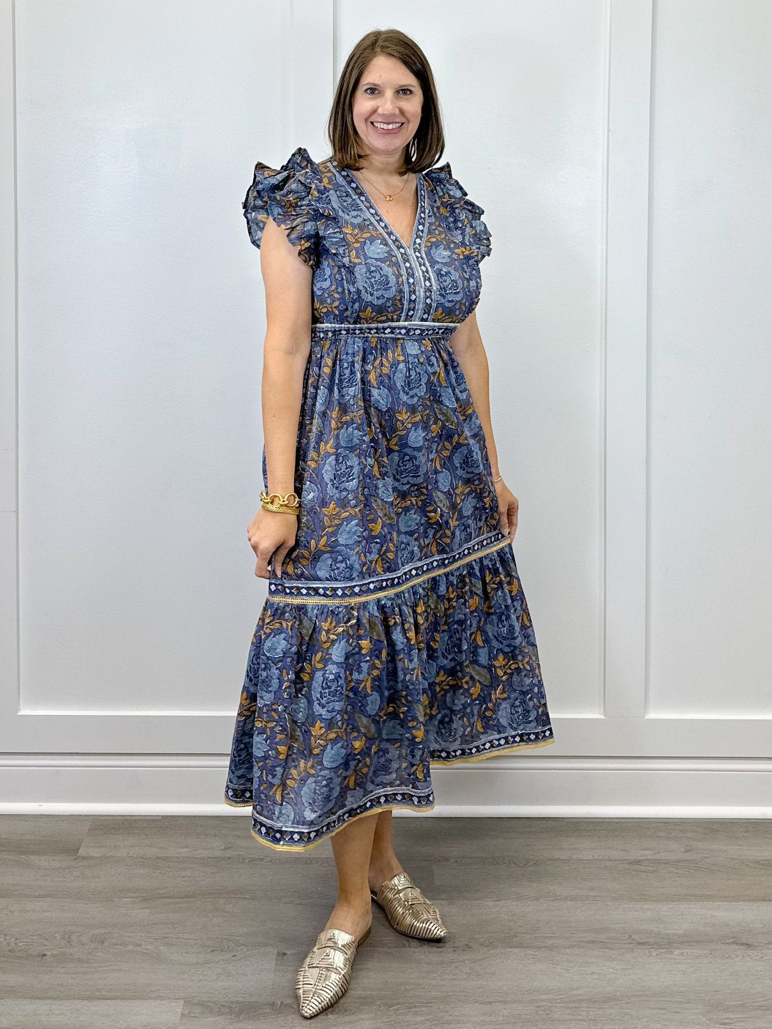 Kira Dress- Moonlit Petal Long Dresses Clara the Label