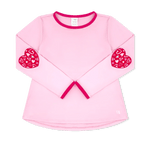 Kylie L/S Tee - Cotton Candy Pink/Power Pink Girls Tops + Tees Set Athleisure