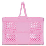 Large Pink Foldable Storage Crate Kids Misc Accessories IScream