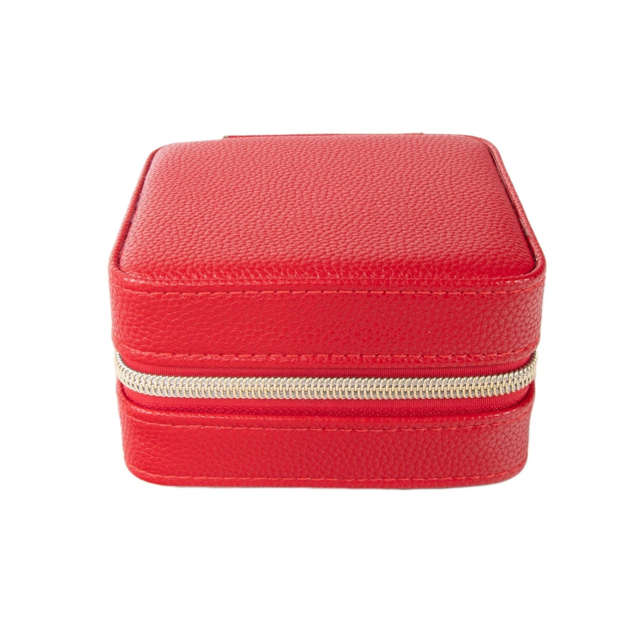 Leah Travel Jewelry Case: Red-2972 Cases Brouk and Co.