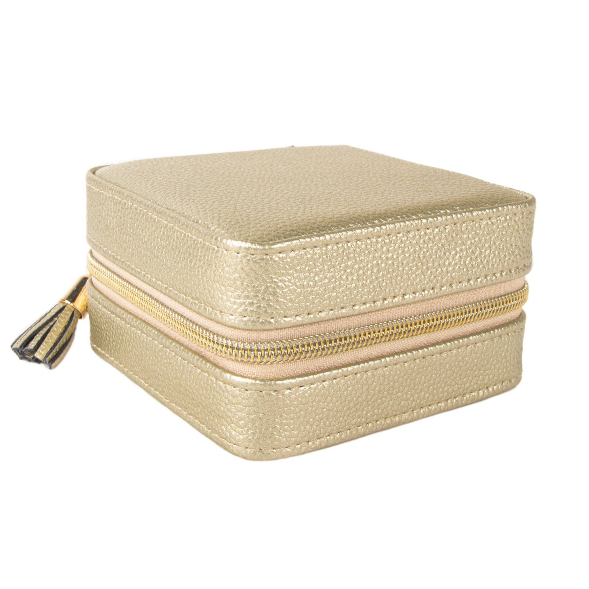 Leah Travel Jewelry Case: Red-2972 Cases Brouk and Co.