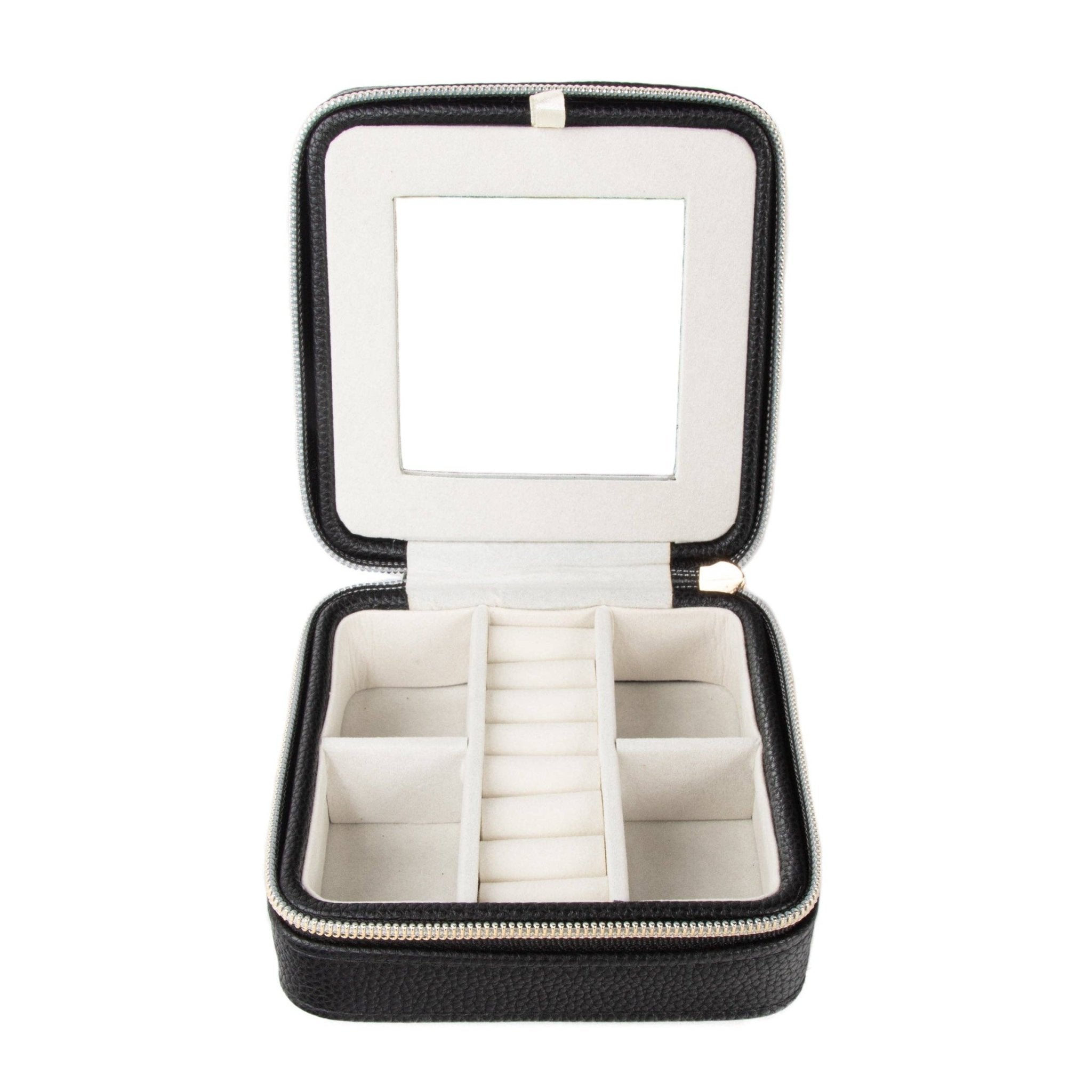 Leah Travel Jewelry Case: Red-2972 Cases Brouk and Co.