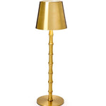 LED Cordless Gold Bamboo Table Lamp Home Decor Two's Company