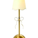 LED Cordless Gold Bow Table Lamp Home Decor Two's Company