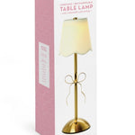 LED Cordless Gold Bow Table Lamp Home Decor Two's Company