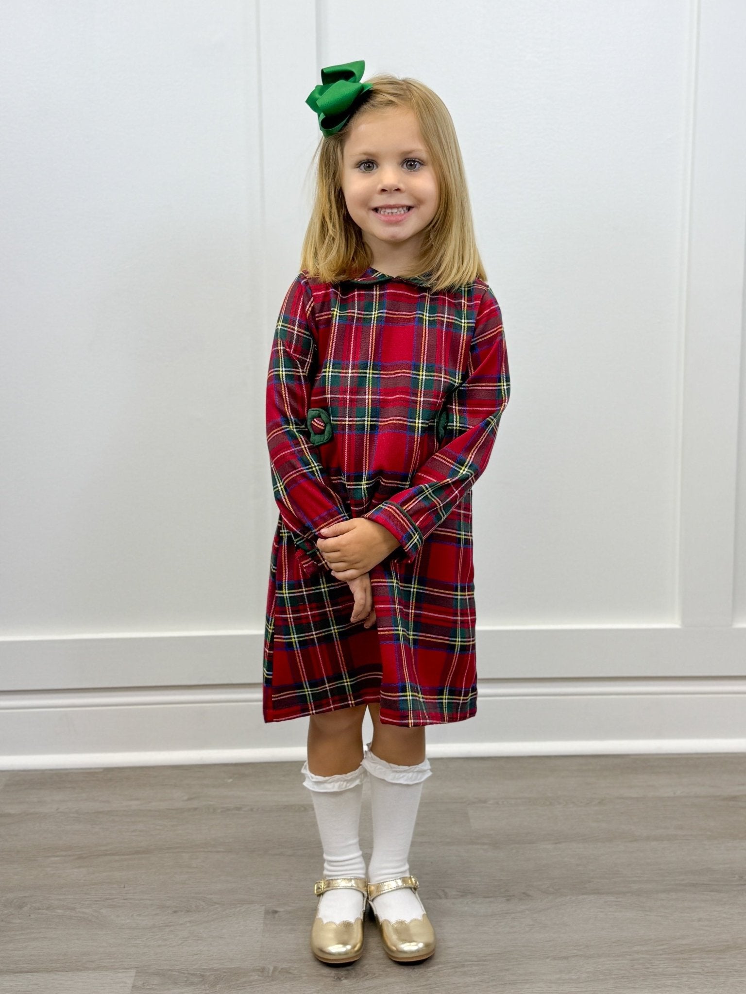 Leigh Dress - Festive Tartan
