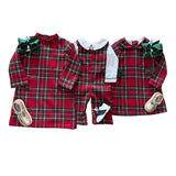 Leigh Dress - Festive Tartan Girls Occasion Dresses The Oaks Apparel Company