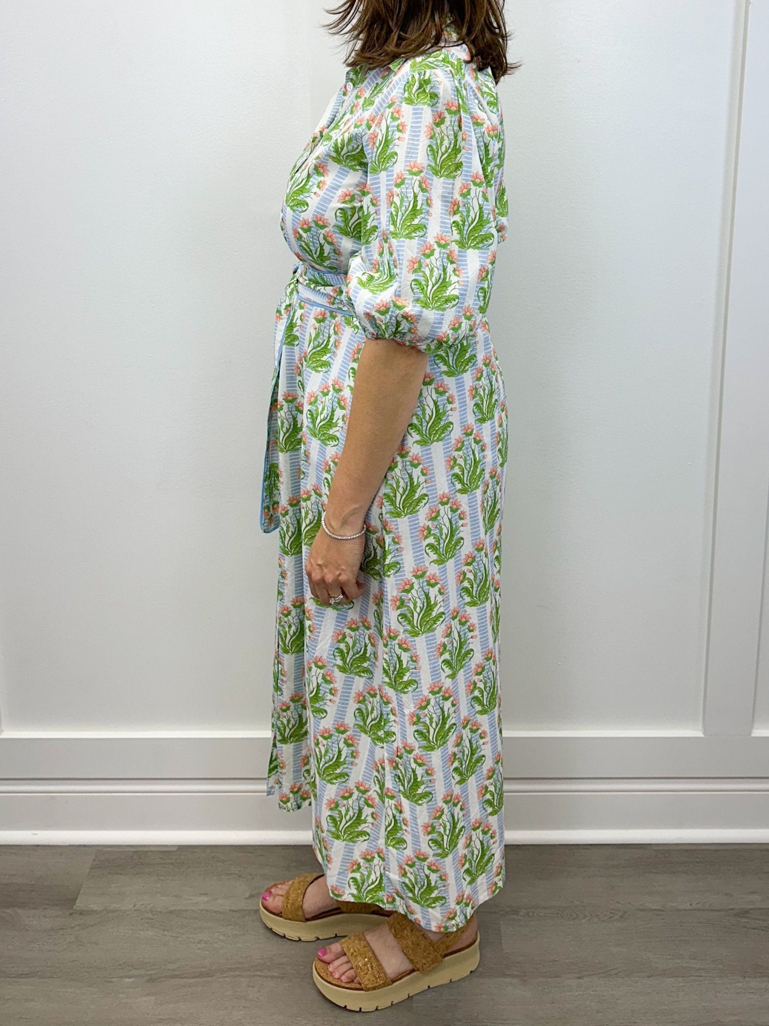 Leila - Chateau Toile Long Dresses Marigold