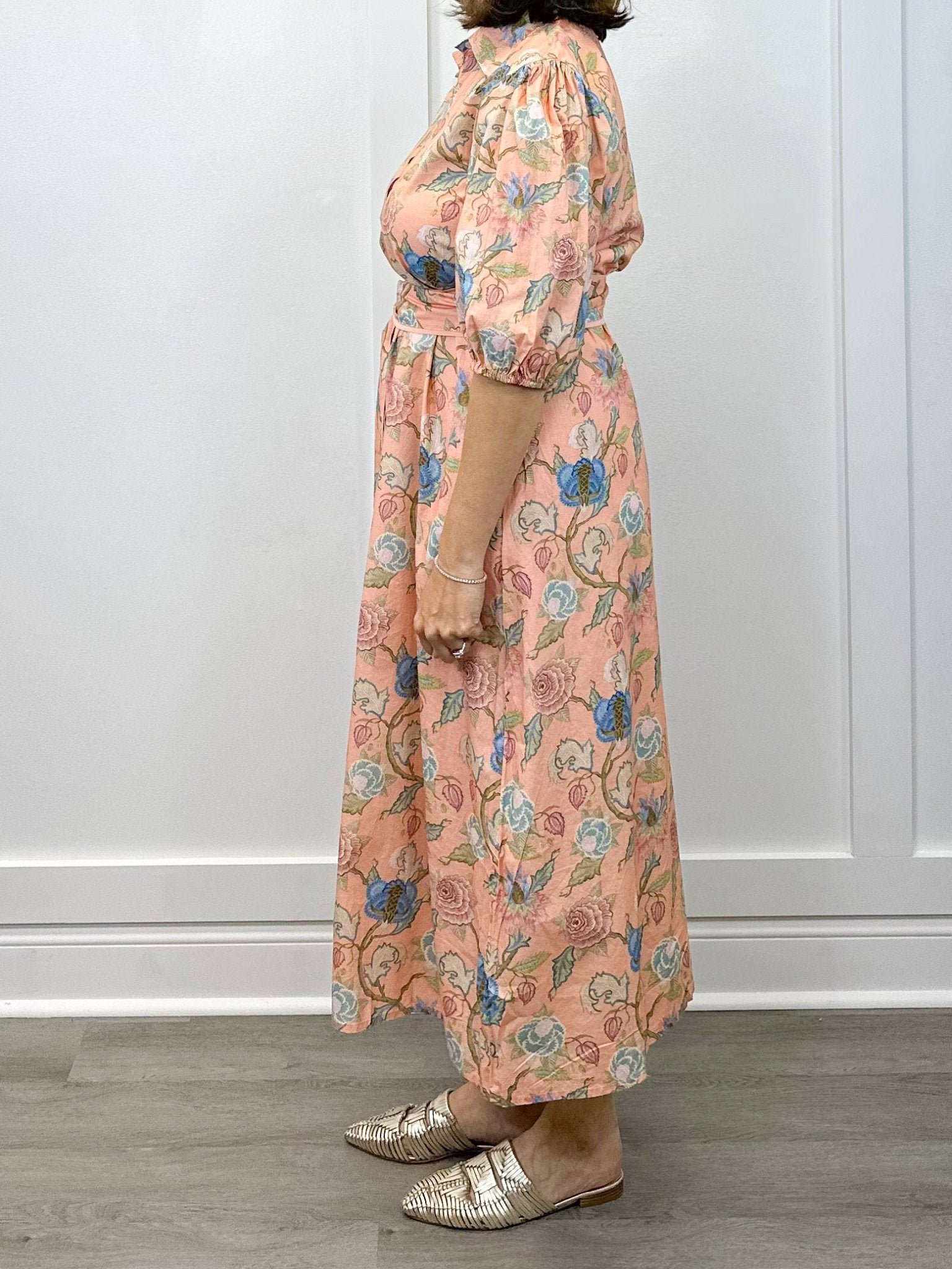 Leila Dress - Blush Bouquet Long Dresses Marigold