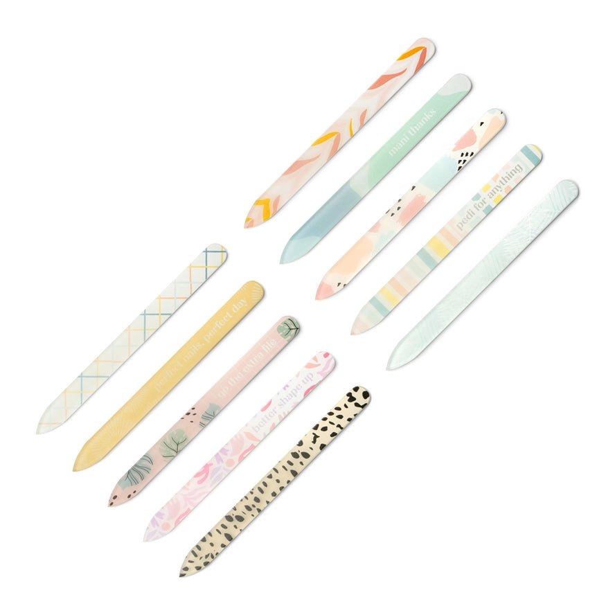 Lemon Lavender Glass Nail File - Assorted Self-Care DM Merchandising