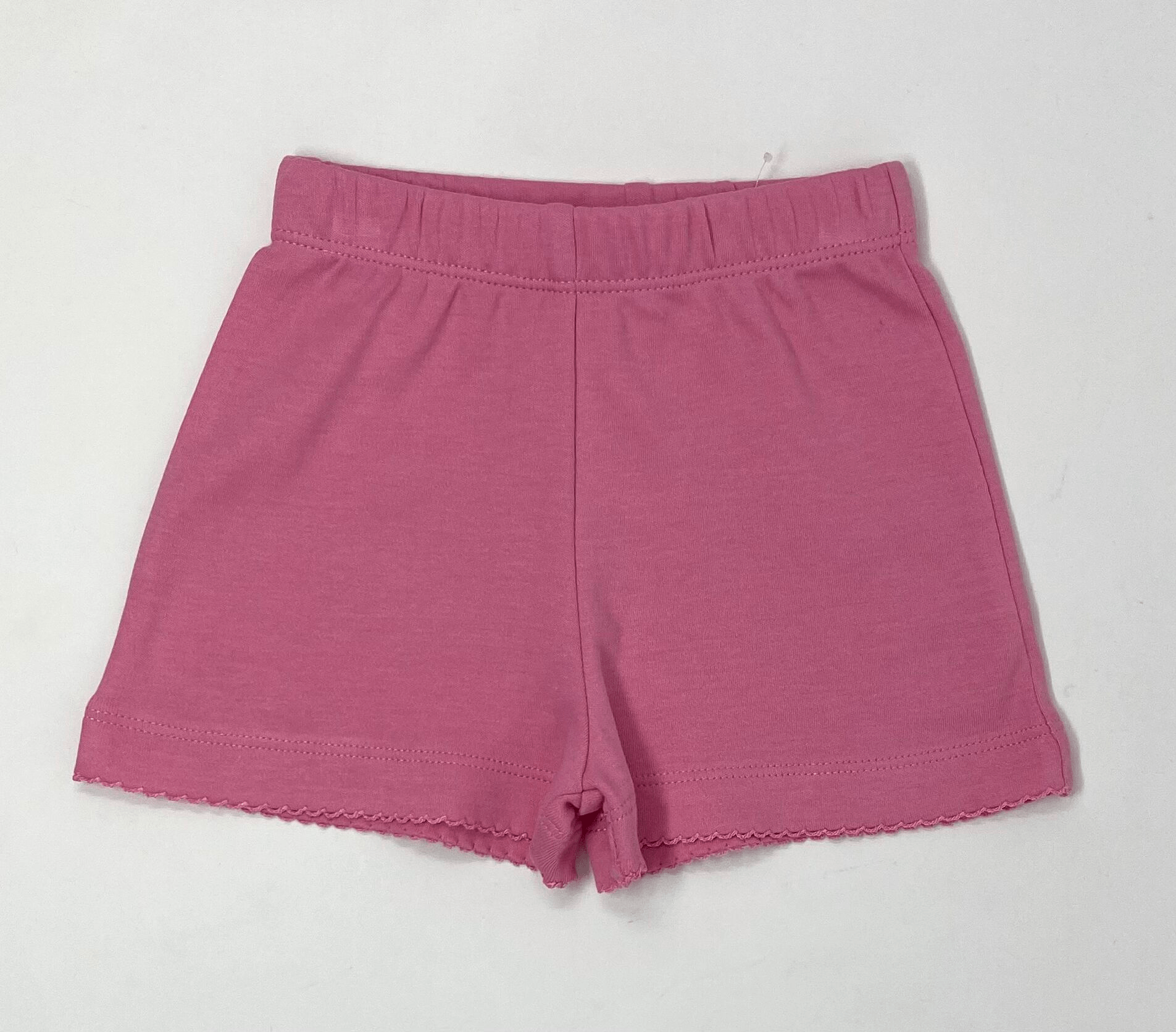 Light Bubblegum Picot Trim Shorts Girls Shorts Luigi