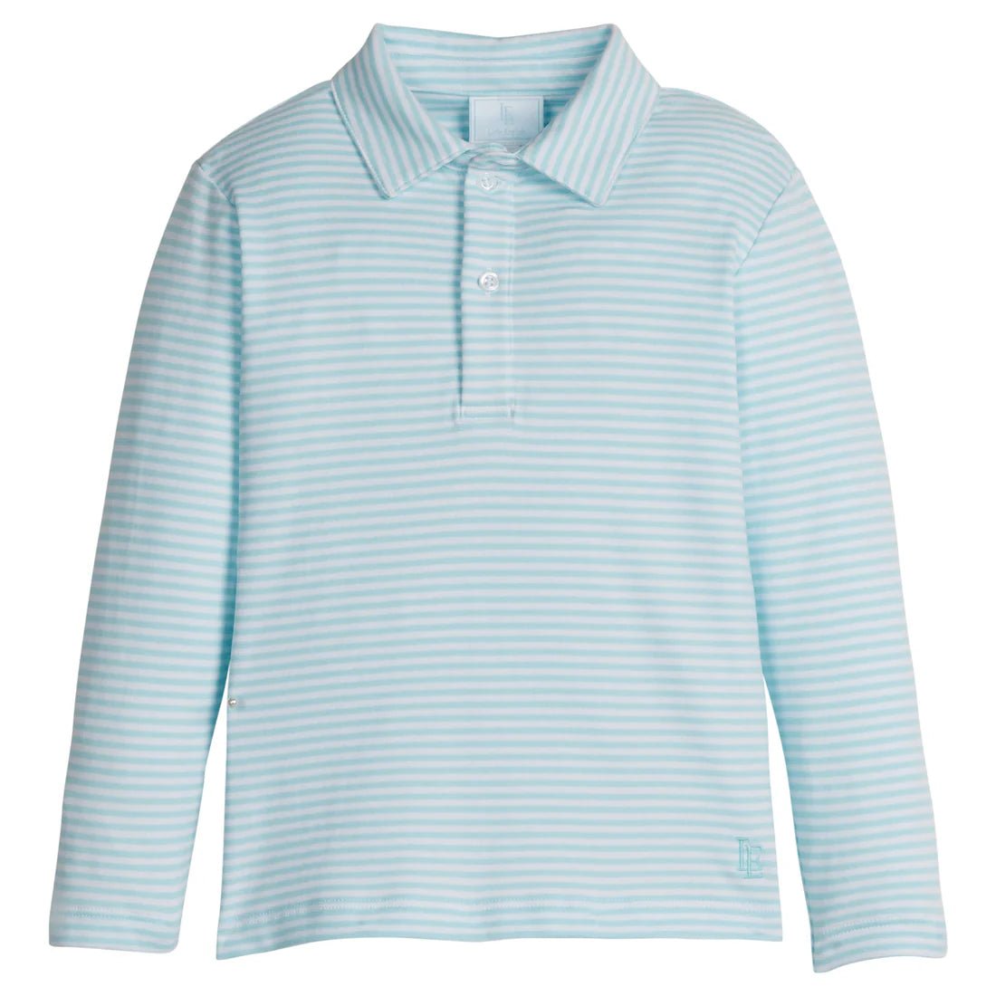Long Sleeve Polo - Sky Stripe Boys Shirts + Polos Little English