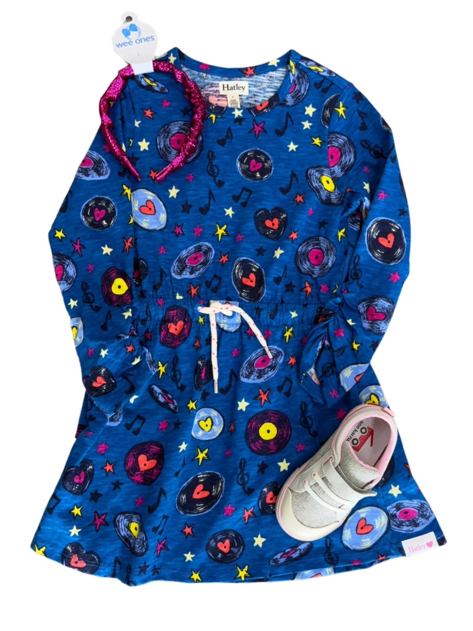 Love of Music Cinched Waist Dress Girls Play Dresses Hatley