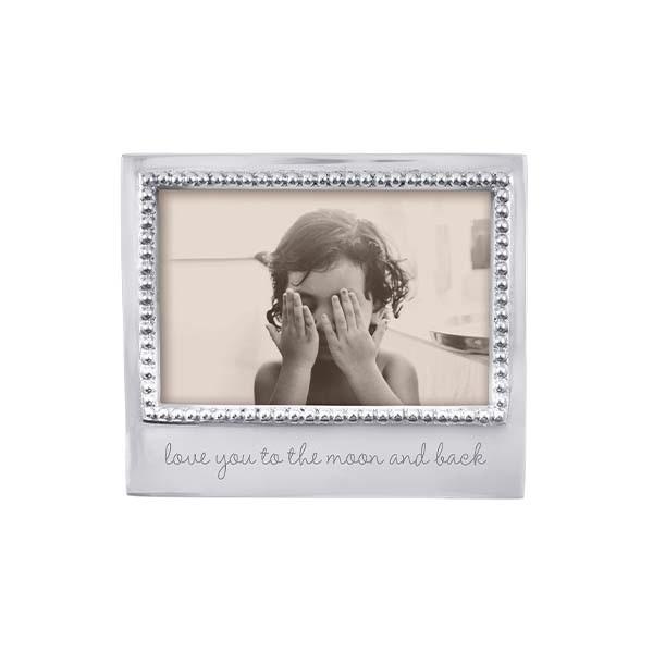 Love You to the Moon & Back Beaded 4x6 Frame Home Decor Mariposa