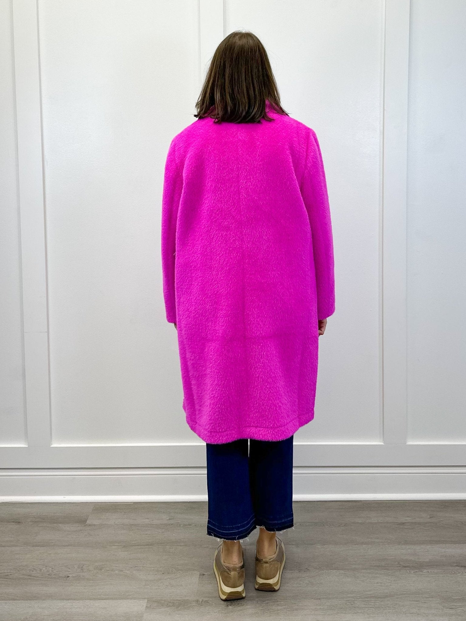 L/S Button Front Coat w/ Lining - Pink Flambe Outerwear Tribal