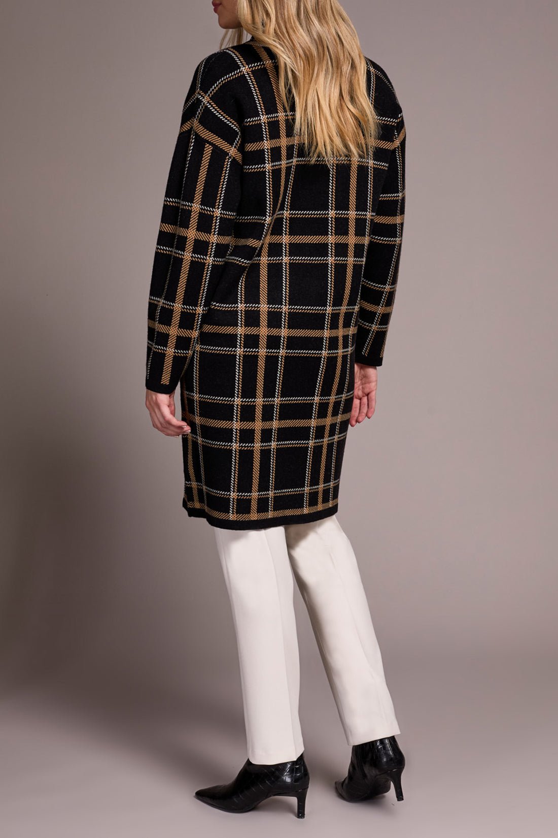 L/S Coatigan w/ Pockets - Black Outerwear Tribal