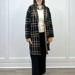 L/S Coatigan w/ Pockets - Black Outerwear Tribal