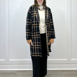 L/S Coatigan w/ Pockets - Black Outerwear Tribal