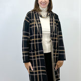 L/S Coatigan w/ Pockets - Black Outerwear Tribal