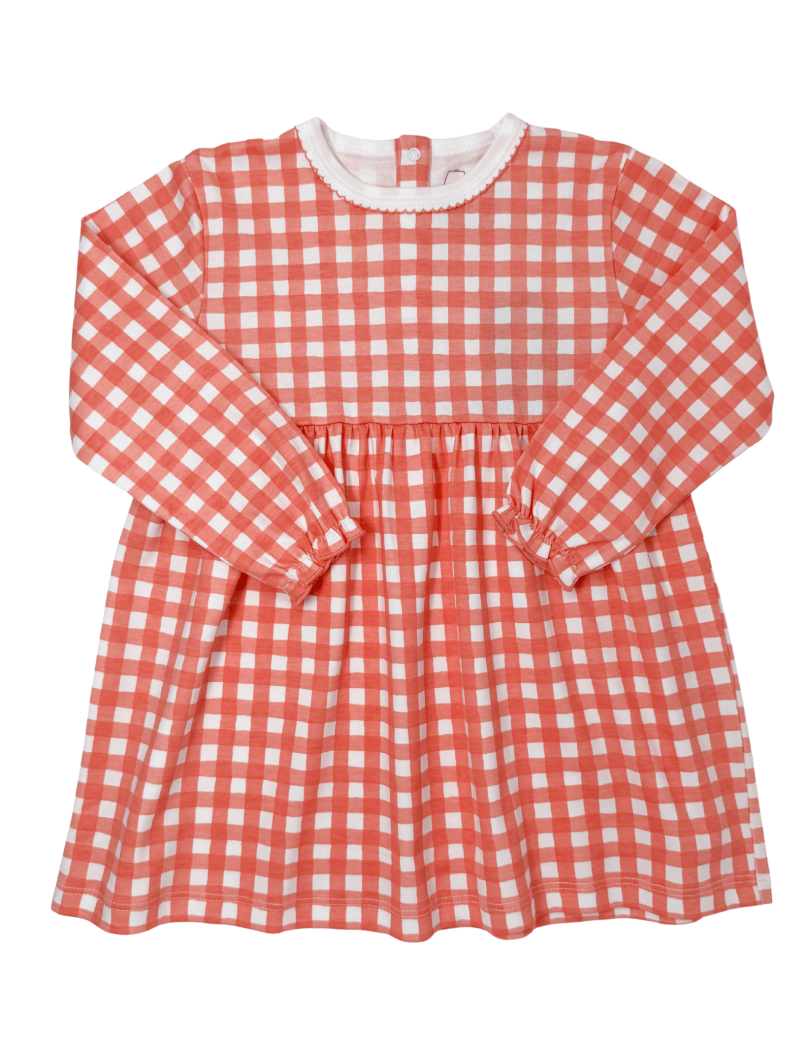 L/S Playtime Dress - Rosy Gingham Girls Play Dresses Heyward House