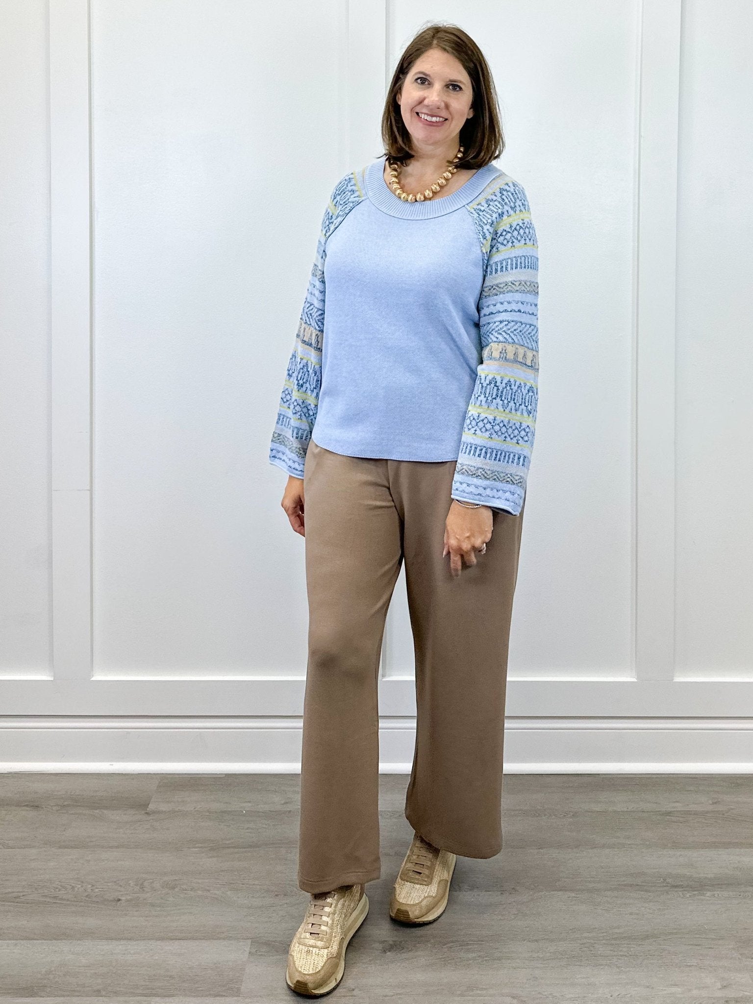 L/S Scoop Neck Sweater - Chambray Sweaters Tribal