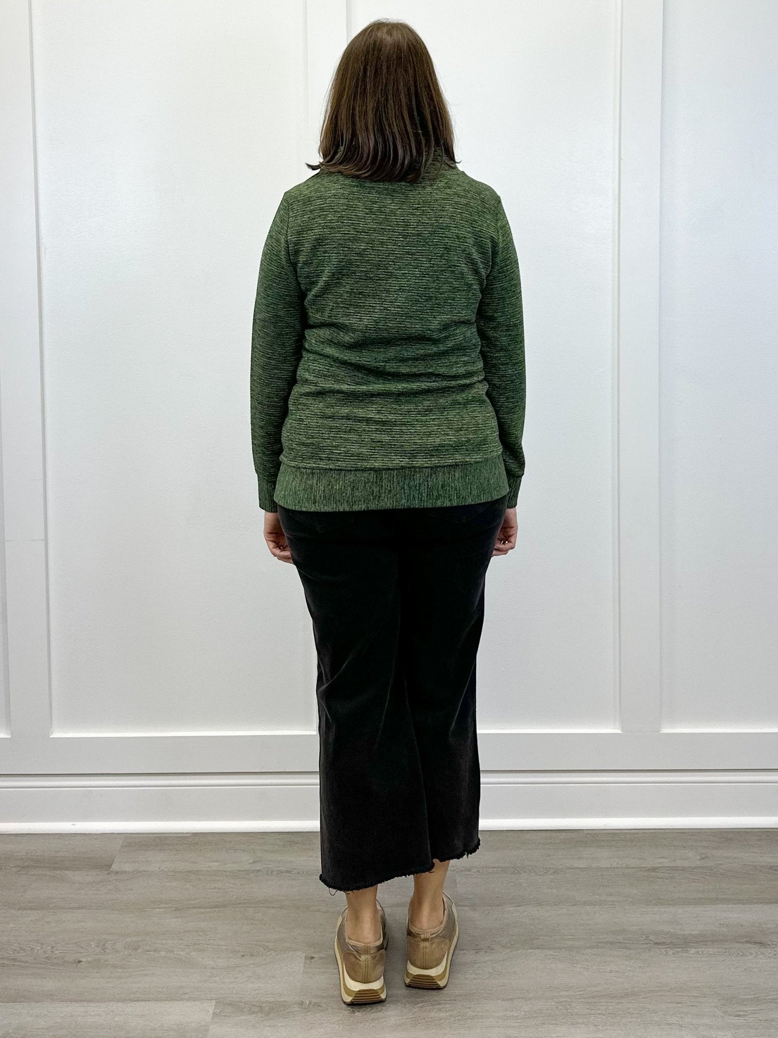 L/S Tunic w/ Invisible Pockets - Chive Sweatshirts + Pullovers Tribal