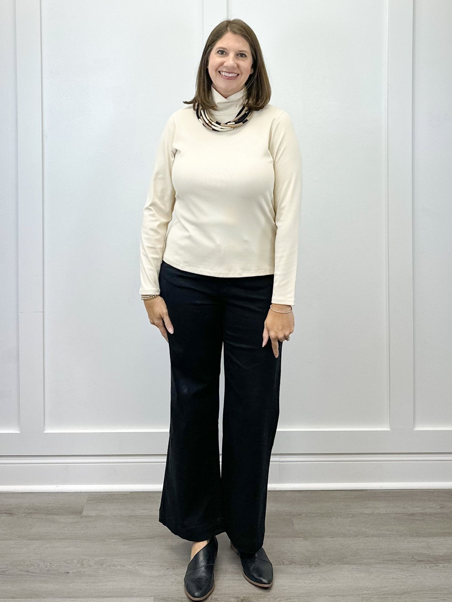 L/S Turtle Neck Top - Moonstone Tops Tribal