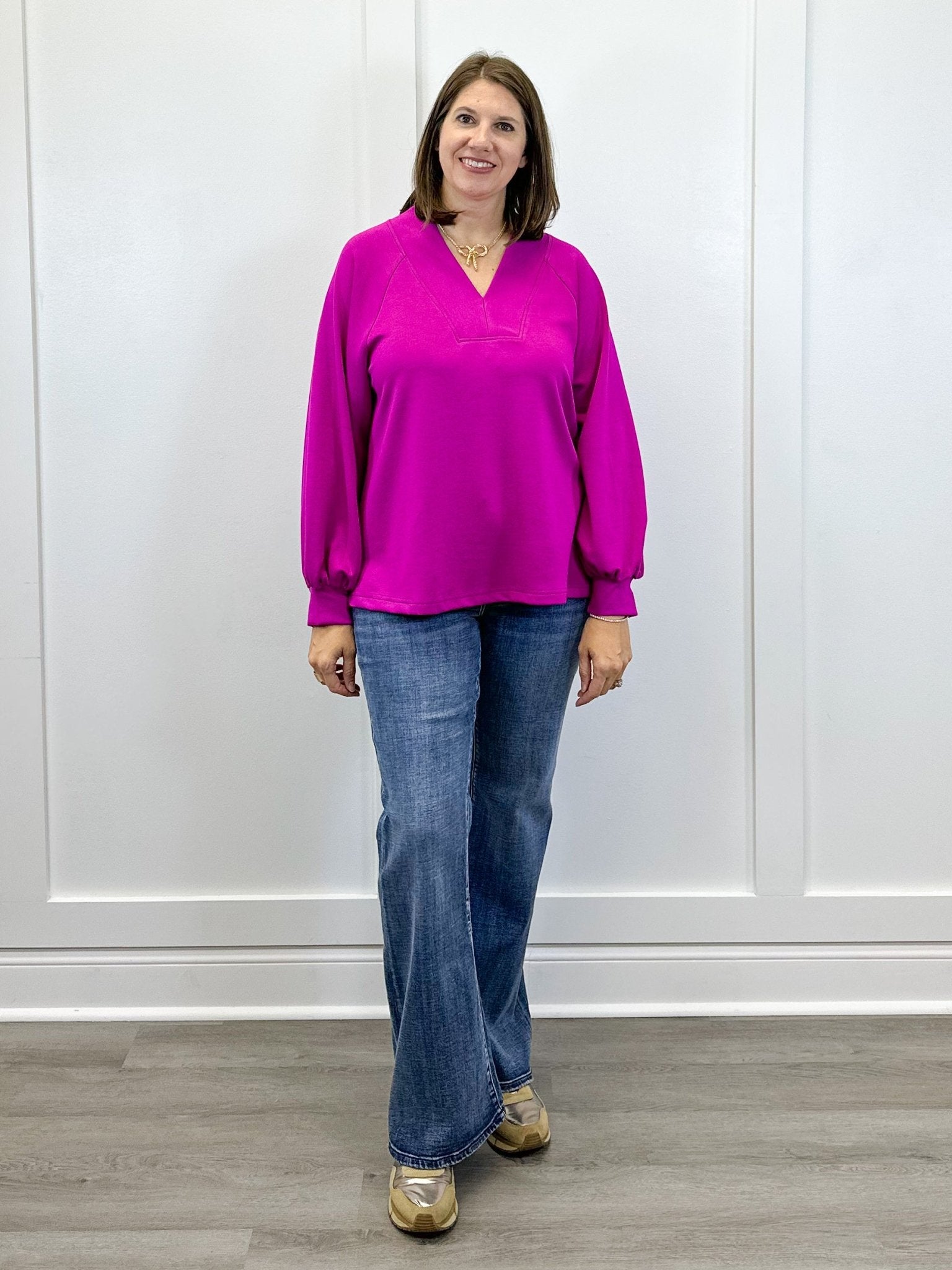 Magenta Muse Top Tops Jodifl