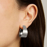 Mara Hinged Hoops - Silver Earrings Dean Davidson