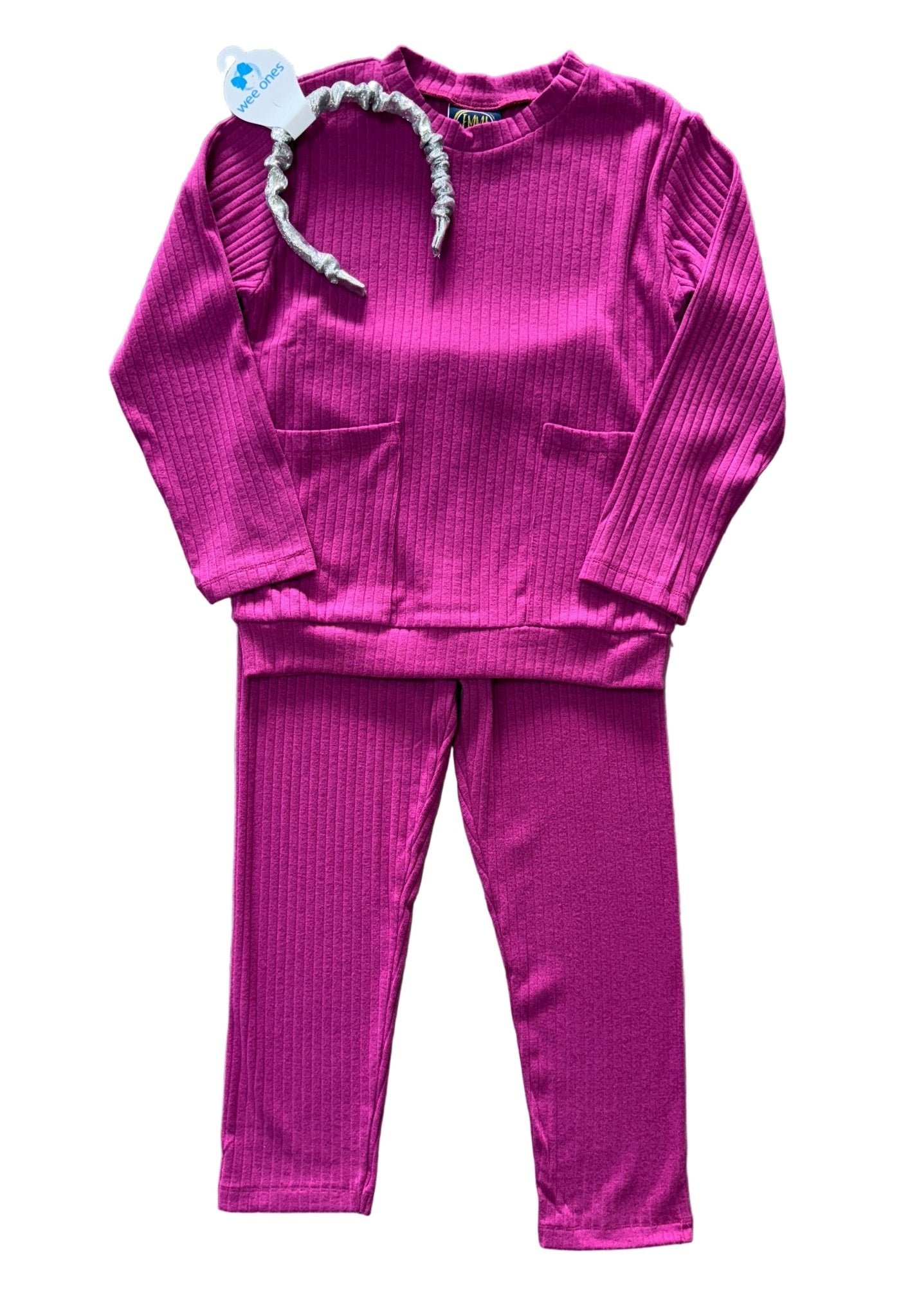 Mariah Legging Set - Magenta Girls Sets Emma Jean