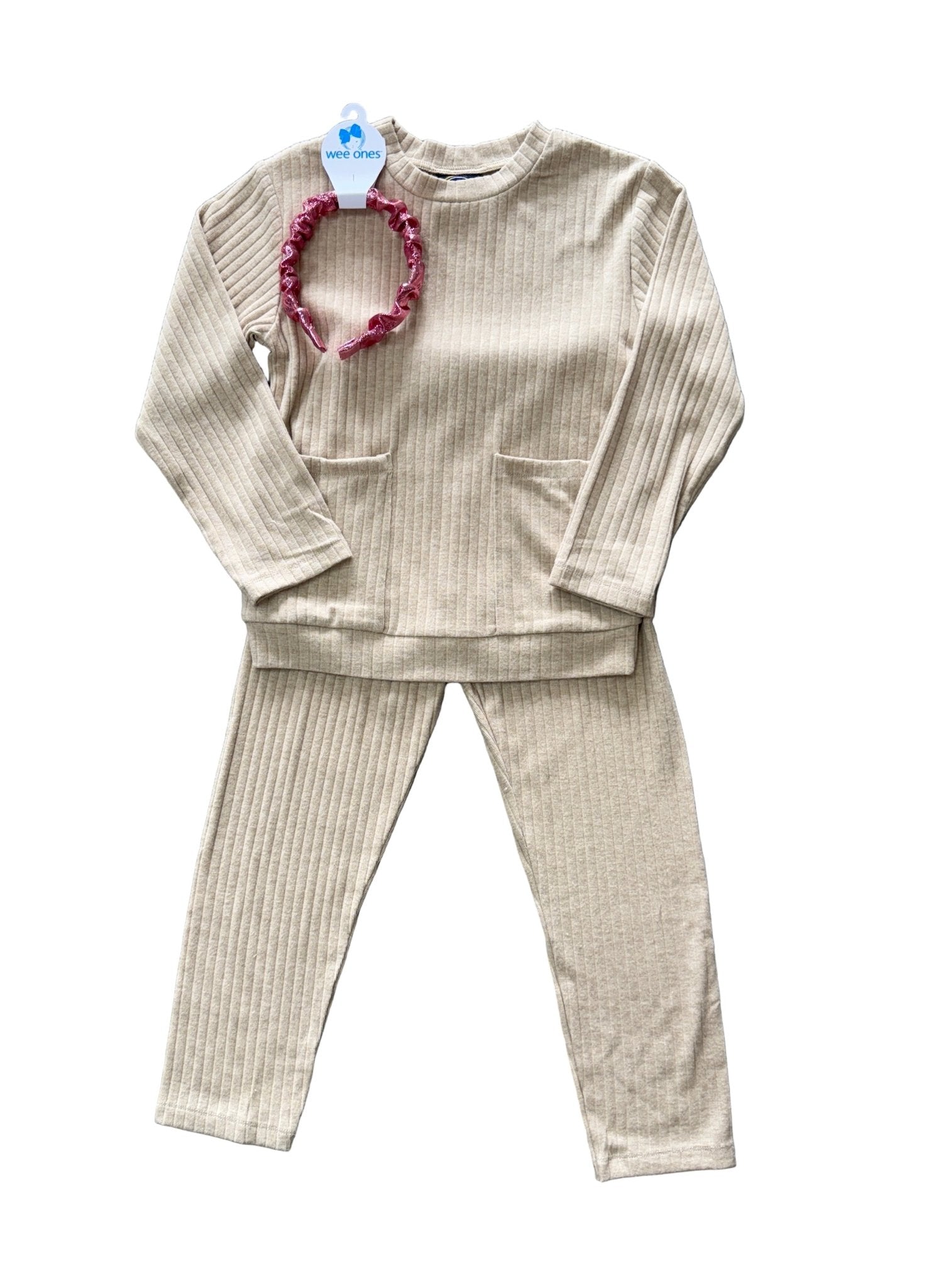Mariah Legging Set - Tan Girls Sets Emma Jean