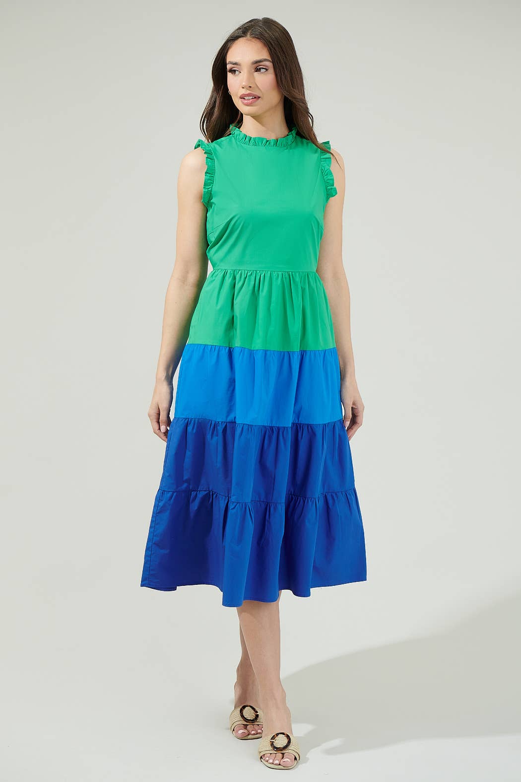 block coloured dresses English Factory main image 0