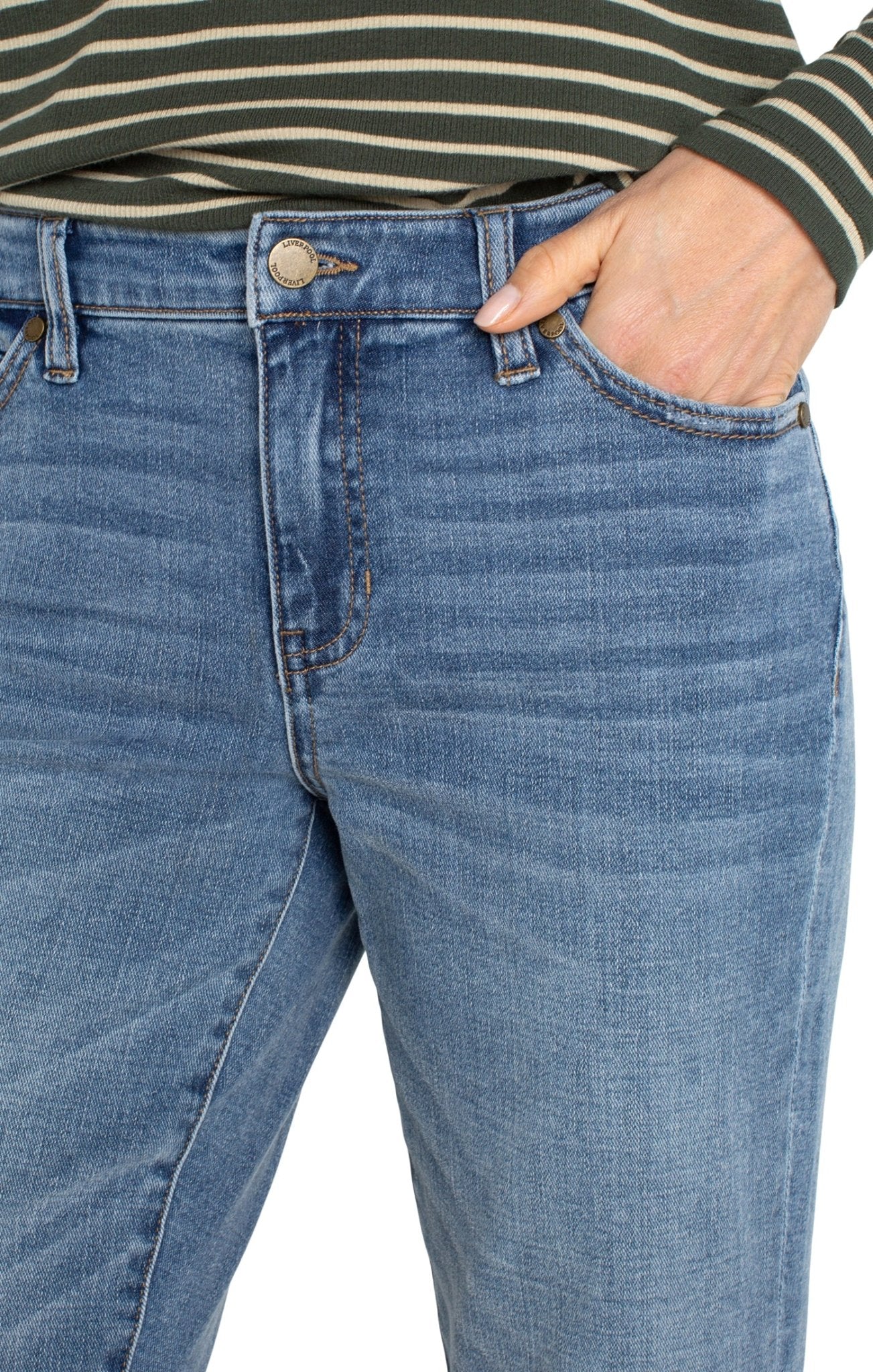 Marley Girlfriend Cuffed Jeans - Vineland Jeans Liverpool