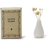 Matchbox Vase w/ Flowers - Assorted Home Decor Two's Company Friend