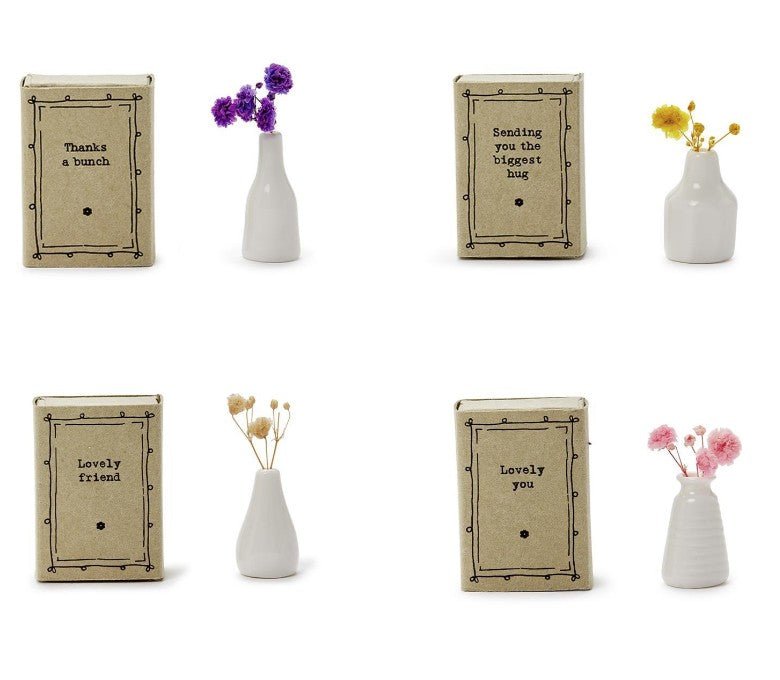Matchbox Vase w/ Flowers - Assorted Home Decor Two's Company