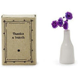 Matchbox Vase w/ Flowers - Assorted Home Decor Two's Company Thanks