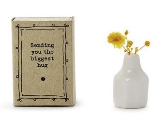 Matchbox Vase w/ Flowers - Assorted Home Decor Two's Company Hugs