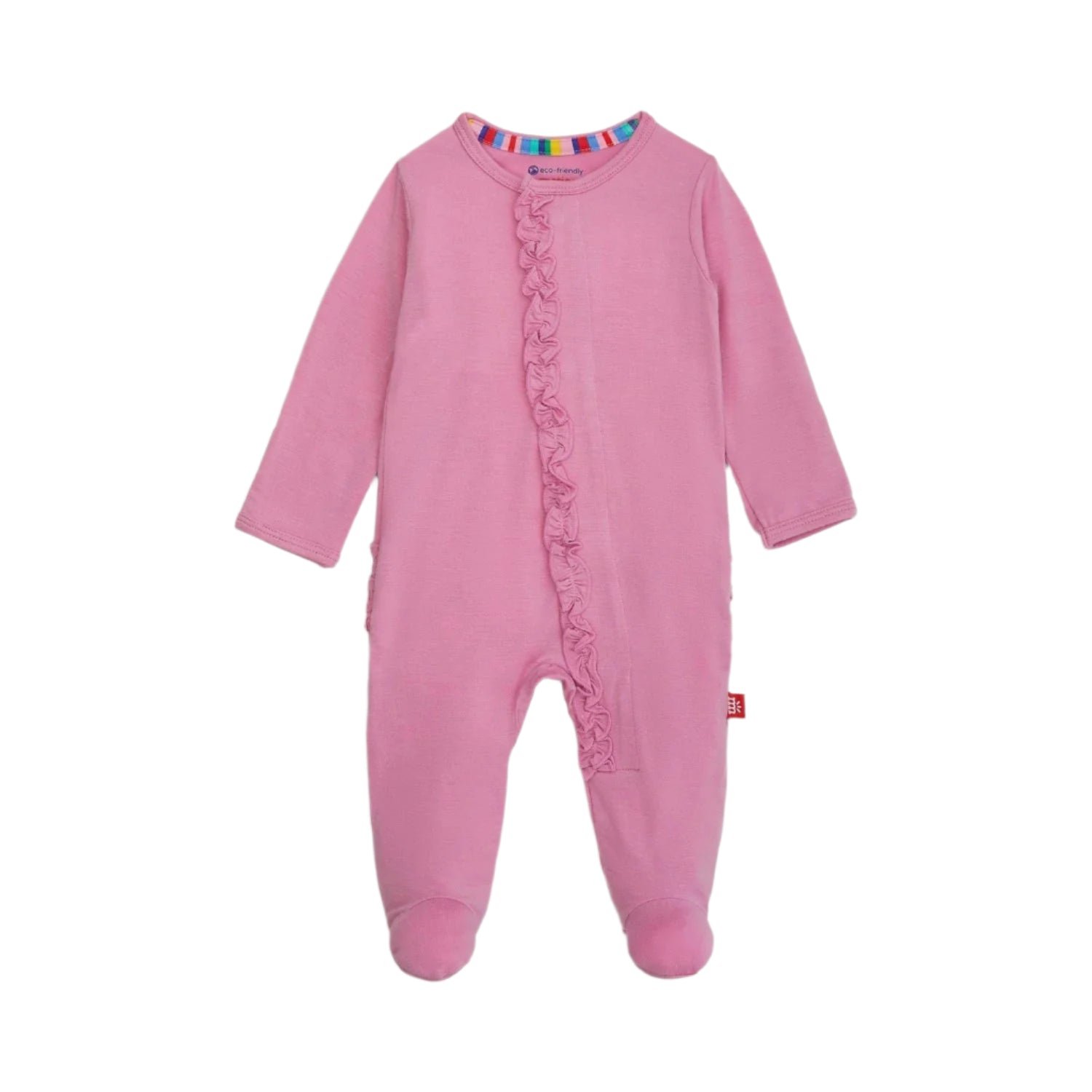 Mauve Footie Baby Sleepwear Magnetic Me