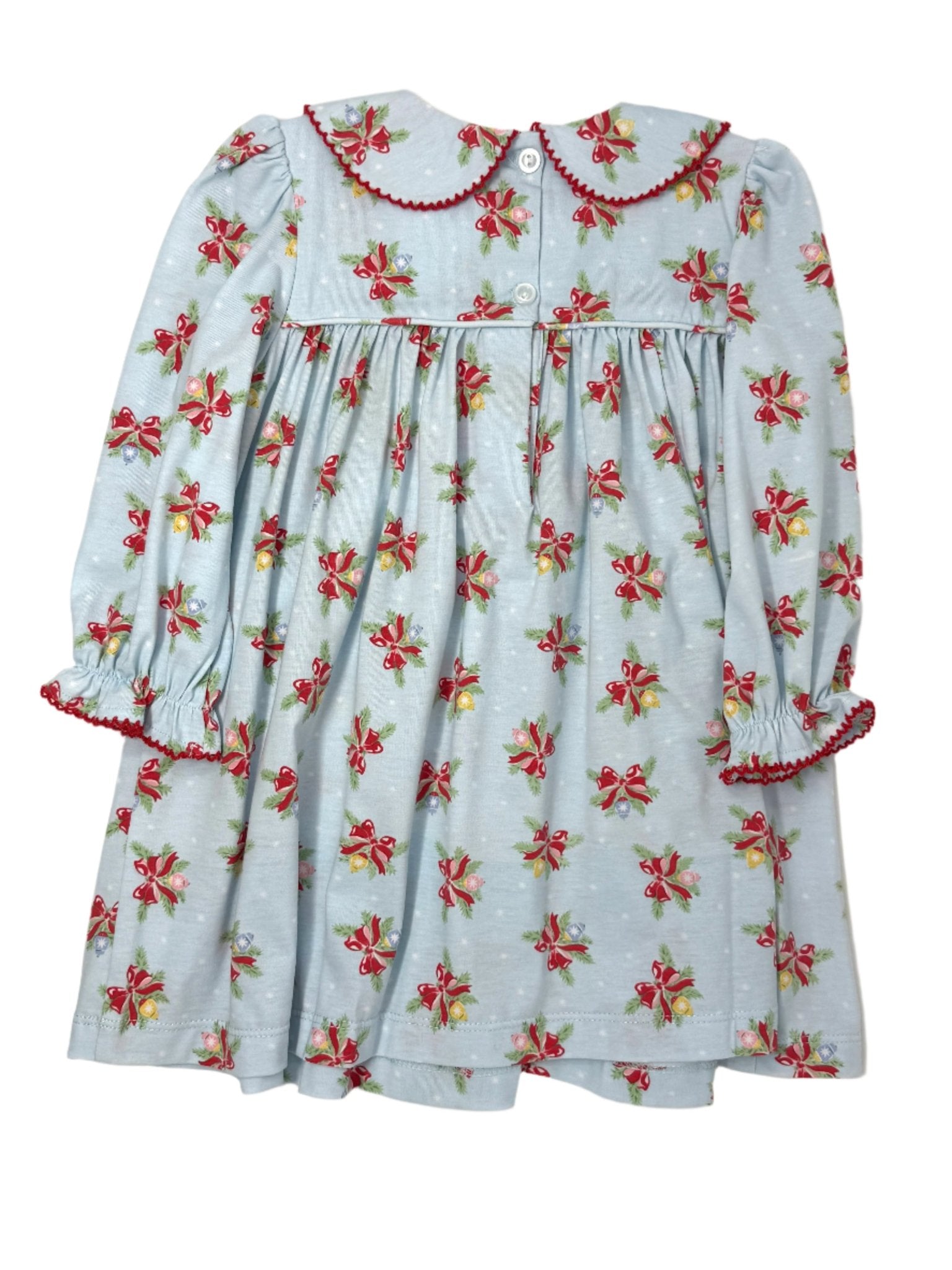 Merry & Bright Smocked Geo Dress Girls Play Dresses Banana Split